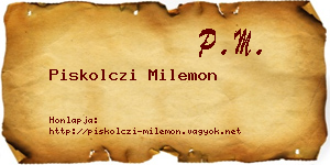 Piskolczi Milemon névjegykártya
